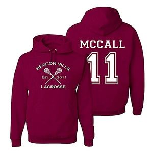 Beacon Hills Lacrosse McCall Unisex Hoodie. Size Small.